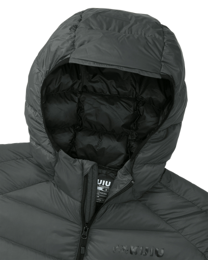 Outlet Women's Super Down LT Hooded Jacket | Gunmetal