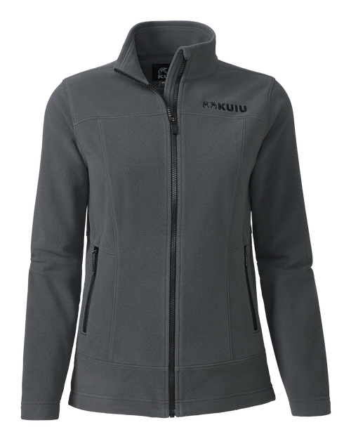 Women's Border Fleece Full Zip | Gunmetal