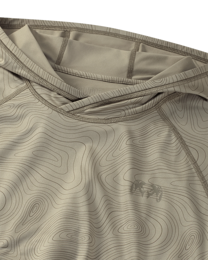 Gila LS Hoodie Topo | Bone Topo Print