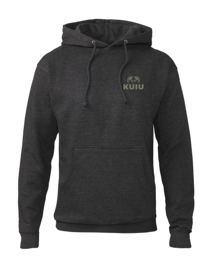 KUIU Topo Back Logo Hoodie | Charcoal