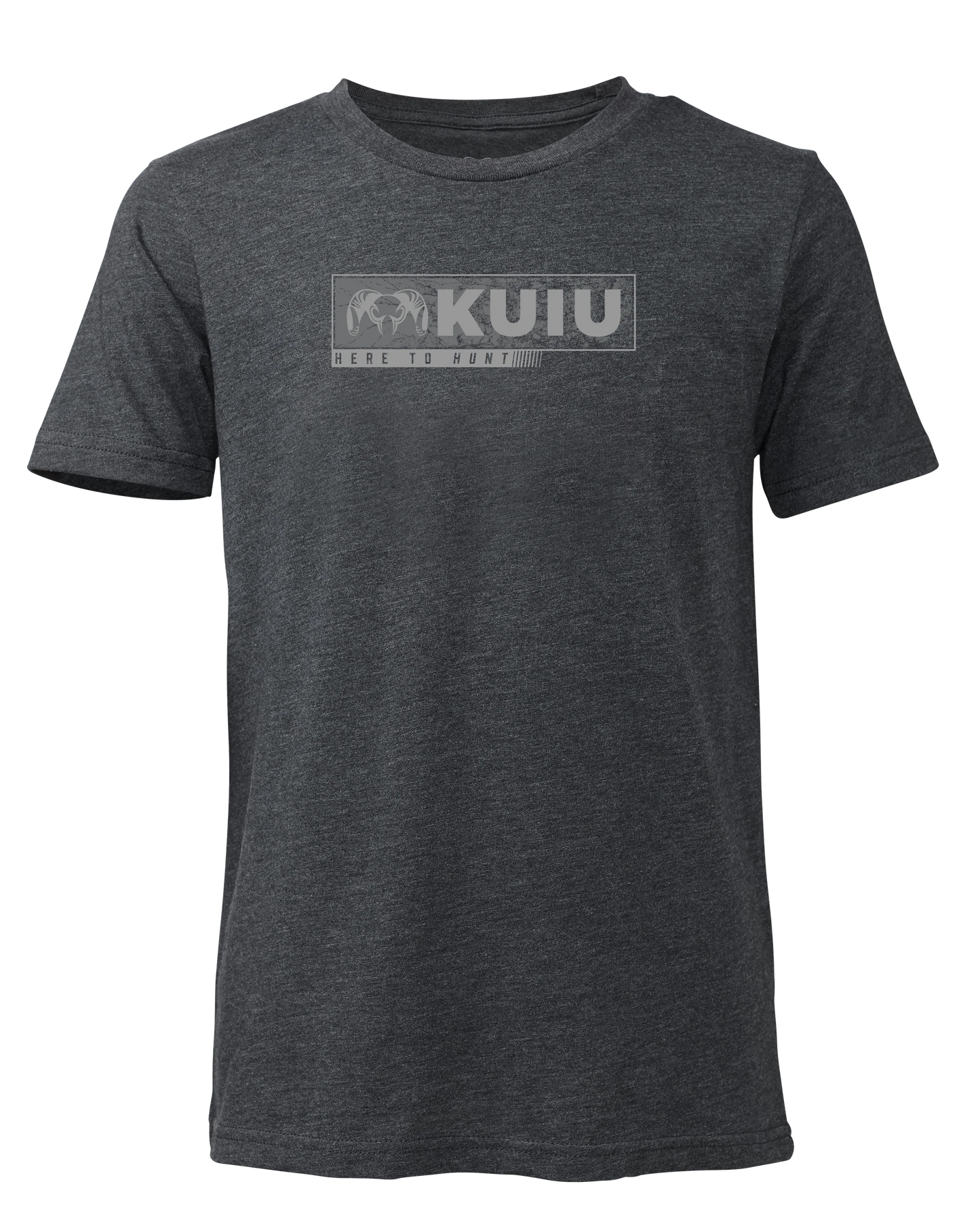 Youth Here to Hunt Gritstone T-Shirt | Charcoal