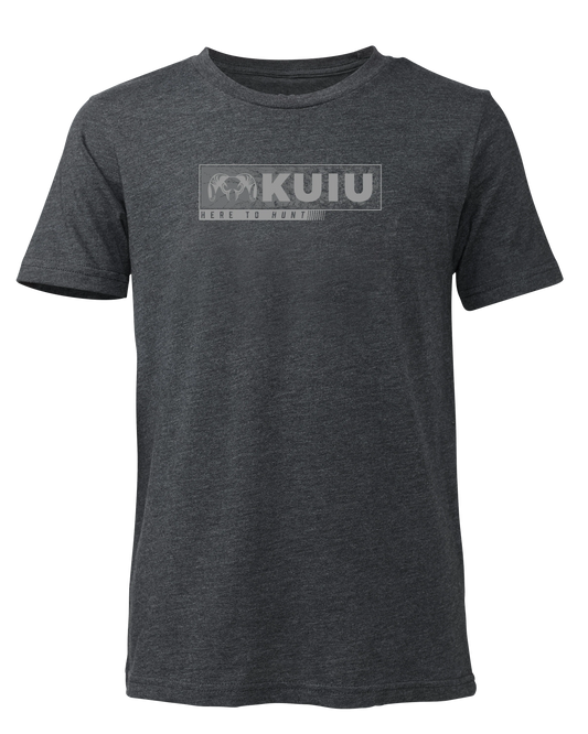 Youth Here to Hunt Gritstone T-Shirt | Charcoal