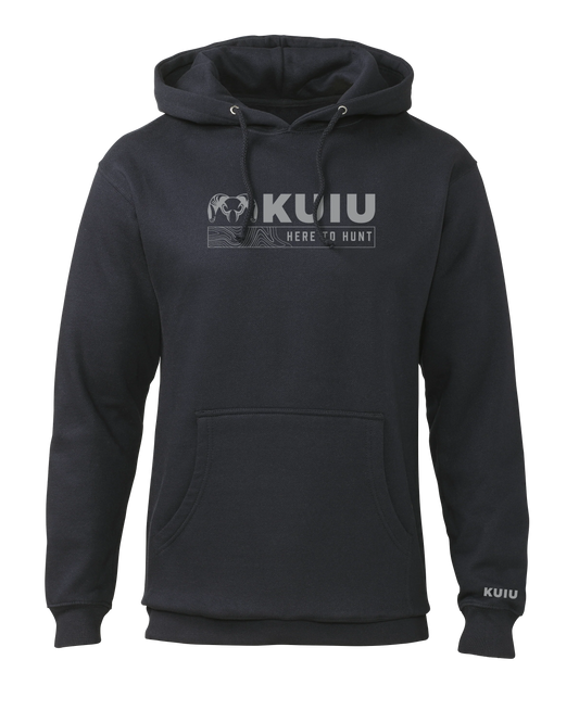KUIU Topo Here to Hunt Hoodie | Navy
