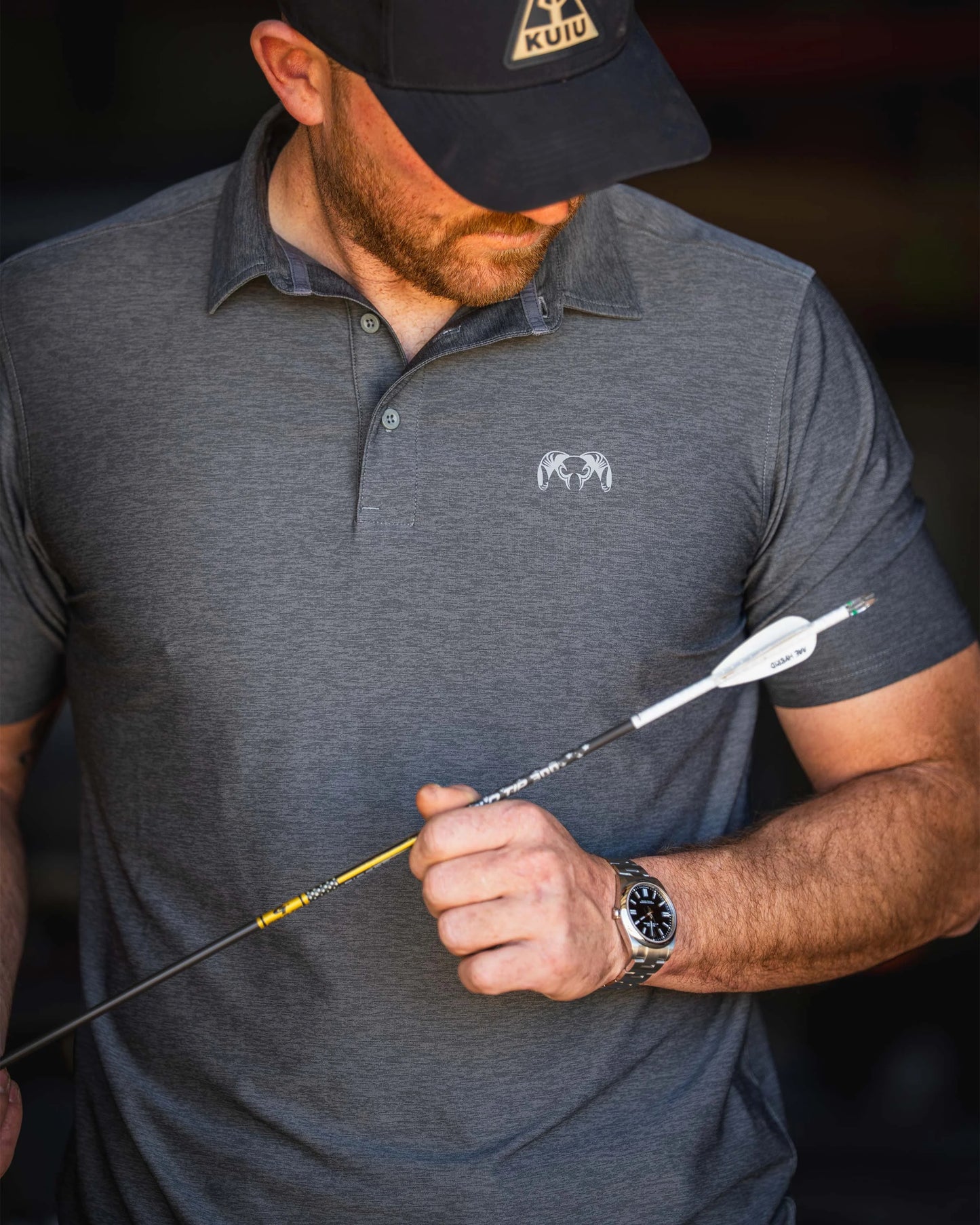 KUIU Performance Polo | Heather Stone