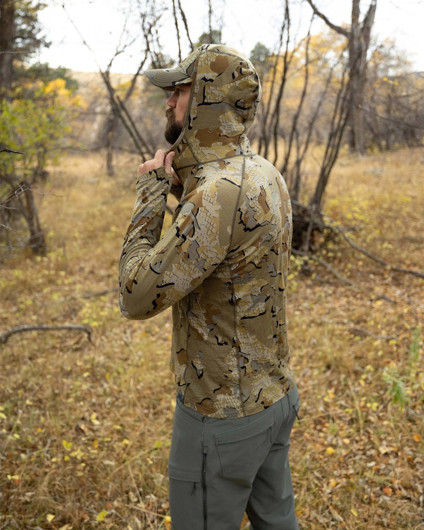 ULTRA Merino 145 Zip-T Hunting Hoodie | Ash