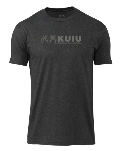 KUIU Here to Hunt Logo T-Shirt | Charcoal