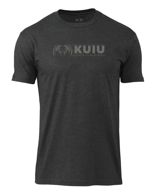 KUIU Here to Hunt Logo T-Shirt | Charcoal